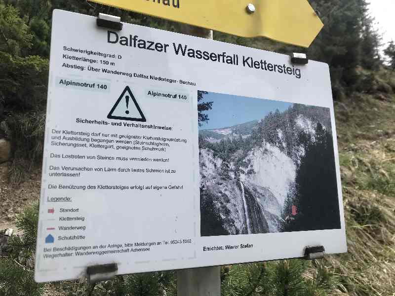 Dalfazer Wasserfall Klettersteig