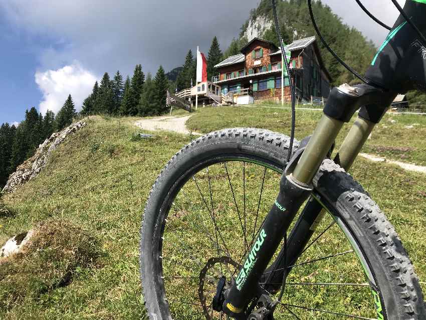 MTB Bayreuther Hütte - Ankunft nach gut 1000 Höhenmetern