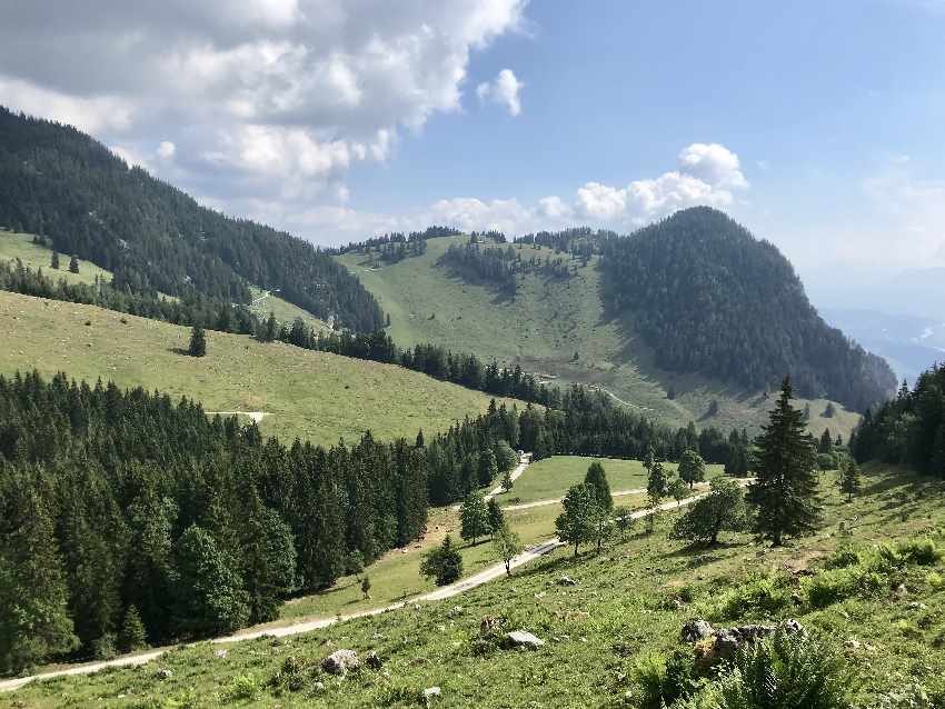 MTB Rofan - sobald man mit dem Mountainbike aus dem Wald kommt, wird die Aussicht schön