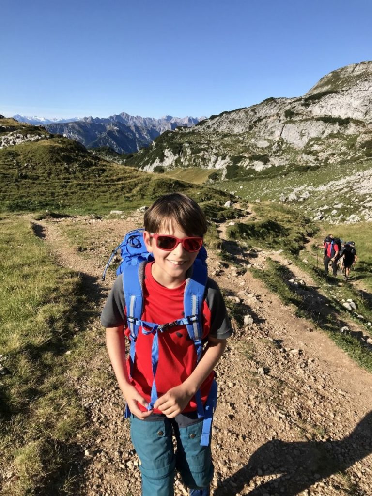 Rofan wandern mit Kindern - auf dem Weg zur Rofanspitze