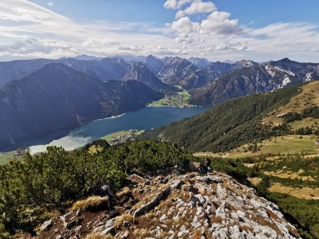 Hochiss Achensee: Der Blick auf meiner Hochiss Wanderung Richtung Achensee und Karwendel