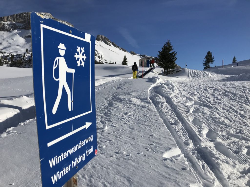 Rofan winterwandern - auf dem beschilderten Winterwanderweg 