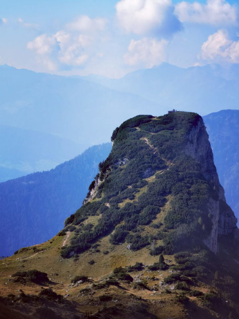 Das ist der letzte Anstieg auf den Gschöllkopf Gipfel