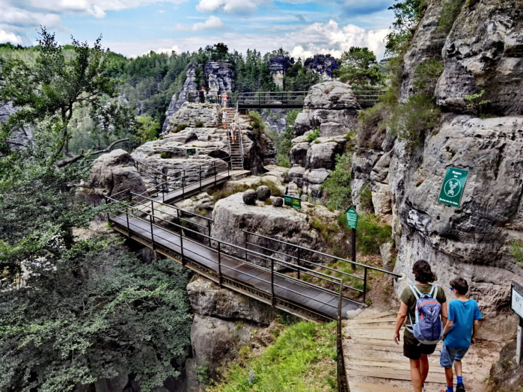 Gebirge Deutschland, das man gesehen haben muß: Elbsandsteingebirge bei der Basteibrücke