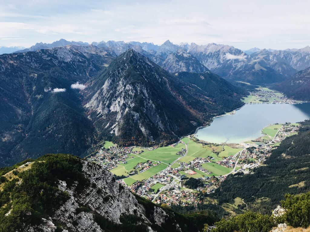 Ebner Joch Ausblick auf den Achensee und das Karwendel